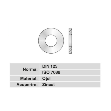 Saiba plata, M8, 50 buc., pentru montaj indicatoare rutiere