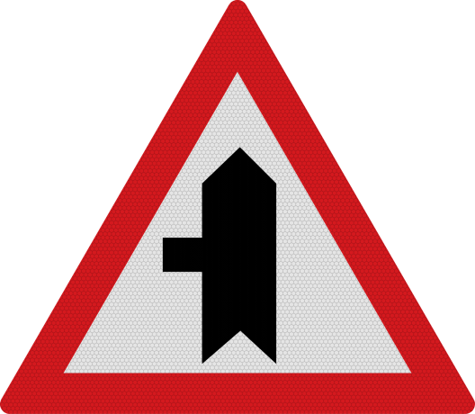 Intersectie cu un drum fara prioritate (A37), Indicator rutier | Semn de circulatie