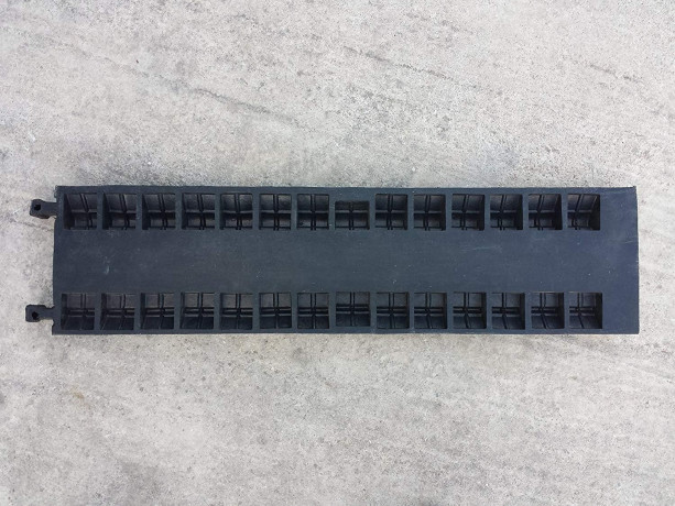 Rampa de protectie pentru cabluri, 2 canale