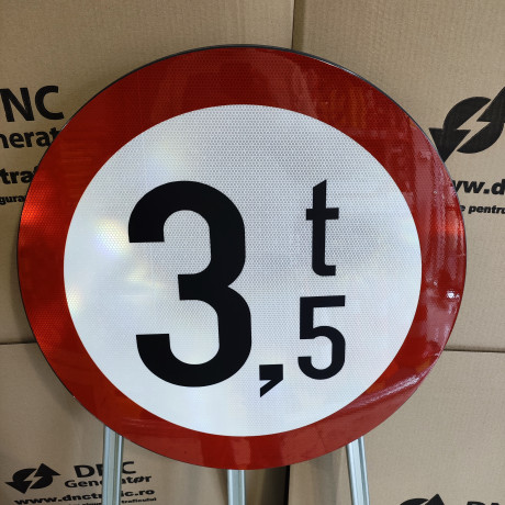 Accesul interzis vehiculelor avand masa mai mare de 3,5 tone, Indicator rutier | Semn de circulatie