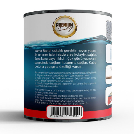 Bandă adezivă de reparare, acoperire și etanșare, 3M, impermeabilă, aderență puternică, 72mm x 120cm