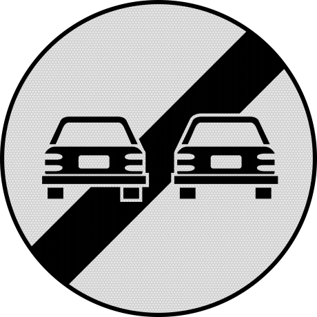 Sfarsitul interzicerii de a depasi C37, Indicator rutier | Semn de circulatie