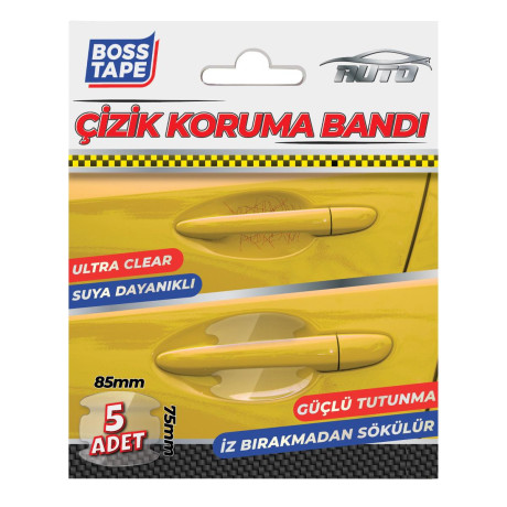 Benzi adezive de protectie impotriva zgarieturilor, transparente, 5 buc, 85 x 75mm