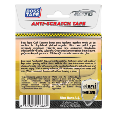 Benzi adezive de protectie impotriva zgarieturilor, transparente, 5 buc, 85 x 75mm