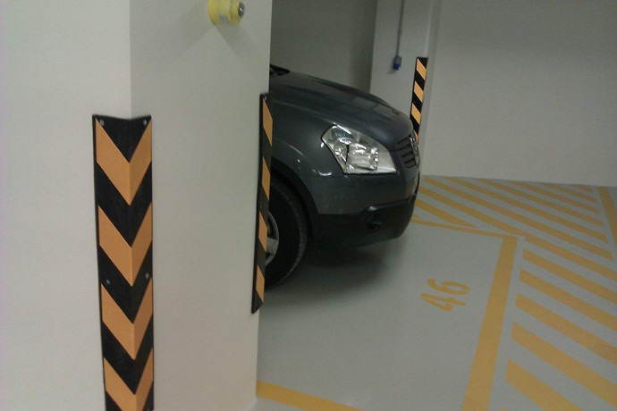 Colțare Protecție Perete Parcare, 10x80cm, Set 10 buc.