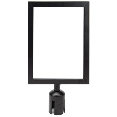 Panou A4 pentru stalp de ghidare, vertical, NEGRU