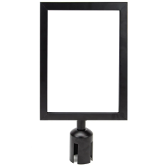 Panou A4 pentru stalp de ghidare, vertical, NEGRU