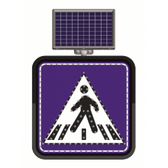 Indicator rutier solar cu leduri pentru semnalizararea trecerilor de pietoni