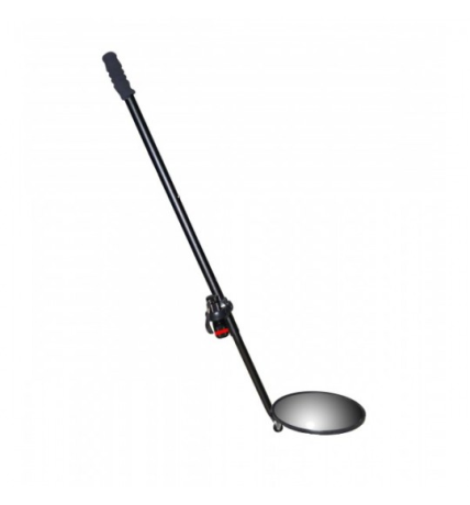 Oglinda de control auto, maner aluminiu, lanterna, diametru oglinda 22cm