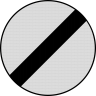Sfarsitul tuturor restrictiilor C35, Indicator rutier | Semn de circulatie