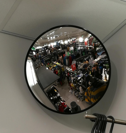 Oglinda de securitate pentru interior, diametru 40 cm, acril