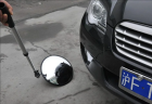 Oglinda de control auto, maner aluminiu, lanterna, diametru oglinda 30cm