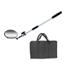 Oglinda de control auto, maner aluminiu, lanterna, diametru oglinda 30cm