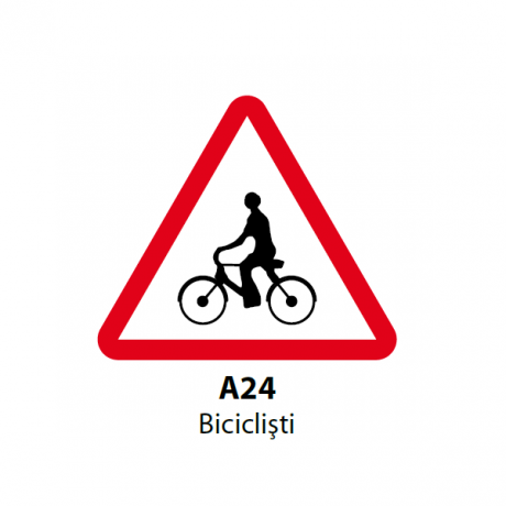 Biciclisti, Indicator rutier | Semn de circulatie
