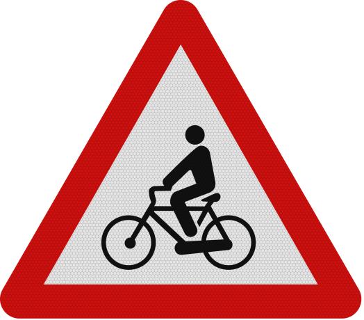 Biciclisti, Indicator rutier | Semn de circulatie