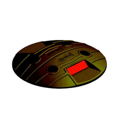 Limitator de viteza rotund, reflectorizant, diametrul 25cm, inaltime 3.5cm, negru