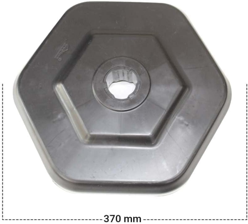 Stalp mobil cu benzi reflectorizante si greutate 3.7kg, diametru Ø 6.3cm, galben-negru