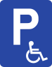 Parcare pentru persoane cu dizabilitati, handicap, G34h, Indicator rutier | Semn de circulatie