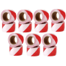 SET 14 buc. Benzi Semnalizare 500 metri, Alb-Rosu