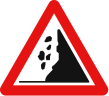 Caderi de pietre, Indicator rutier | Semn de circulatie
