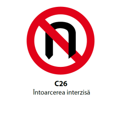 Intoarcerea interzisa, Indicator rutier | Semn de circulatie