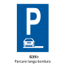 Parcare langa bordura G35b, Indicator rutier | Semn de circulatie