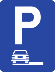 Parcare langa bordura G35b, Indicator rutier | Semn de circulatie