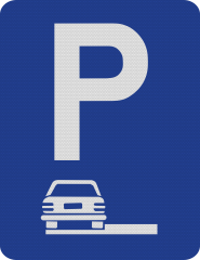 Parcare langa bordura G35b, Indicator rutier | Semn de circulatie
