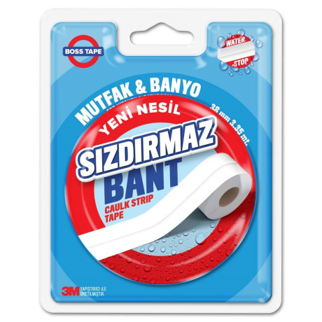 Banda adeziva etansare, waterproof, alba, 38mm x 3.35m, adeziv 3M