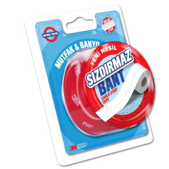 Banda adeziva etansare, waterproof, alba, 38mm x 3.35m, adeziv 3M