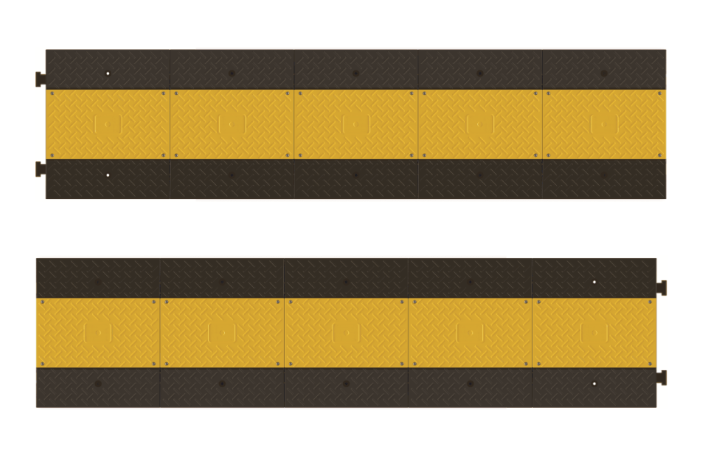 SET 10 buc. Protectii pentru cabluri, 3 canele Ø 5cm, trafic auto