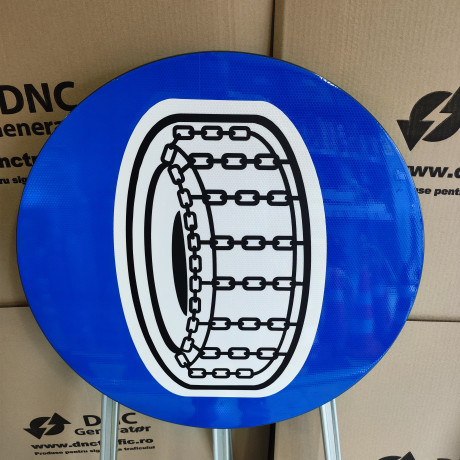 Lanturi pentru zapada, Indicator rutier | Semn de circulatie