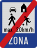 Sfarsitul zonei rezidentiale, Indicator rutier | Semn de circulatie