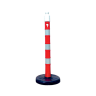 Stalp mobil cu 3 benzi reflectorizante, inaltime 1.10m, baza din PVC, greutate 6.50kg