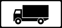 Categoria de autovehicule la care se refera indicatorul, Indicator rutier | Semn de circulatie