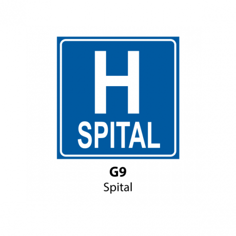 Spital, Indicator rutier | Semn de circulatie
