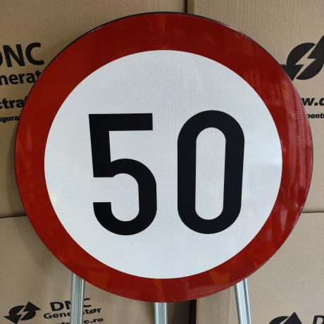 Limitare de viteza 50km, Indicator rutier | Semn de circulatie