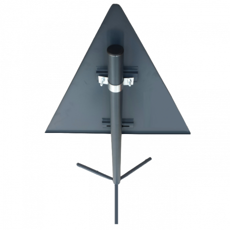 Stalp metalic, trepied, inaltime 1 metru, Ø 4.8 cm, mobil, ideal pentru indicatoare rutiere