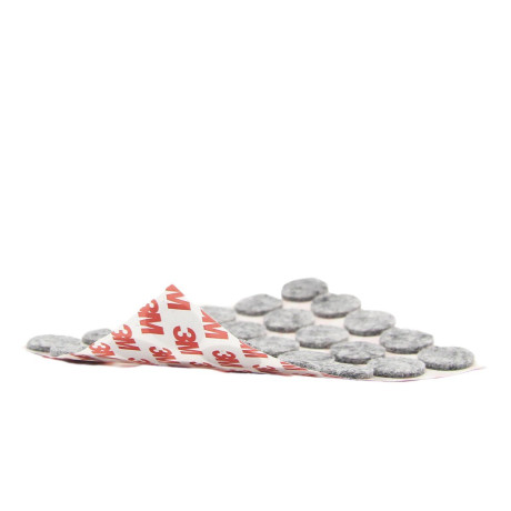 Protectii autoadezive 3M pentru pardoseala, forma rotunda, 20 mm, gri, set 60 bucati