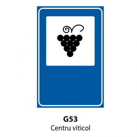 Centru viticol, Indicator rutier | Semn de circulatie