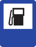Statie de alimentare cu carburanti, Indicator rutier | Semn de circulatie