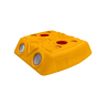 Buton rutier galben din PPC, model 12002
