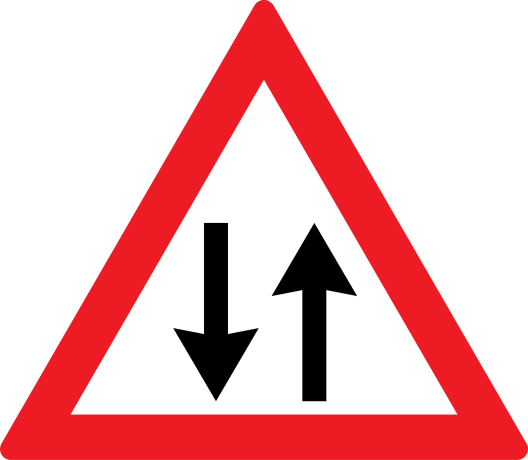 Circulatie in ambele sensuri A31, Indicator rutier | Semn de circulatie