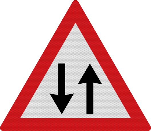 Circulatie in ambele sensuri A31, Indicator rutier | Semn de circulatie
