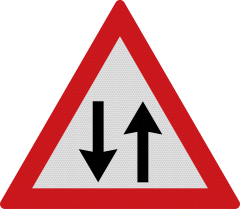 Circulatie in ambele sensuri A31, Indicator rutier | Semn de circulatie