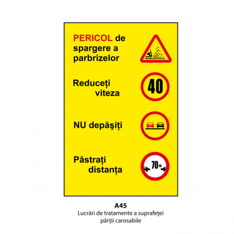 Lucrari de tratamente ale suprafetei partii carosabile, Indicator rutier | Semn de circulatie