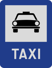 Statie de taximetrie, Indicator rutier | Semn de circulatie