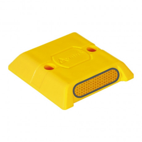 Buton rutier galben din ABS, model 12005-2