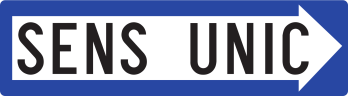 Sens unic (sageata spre dreapta) G5, Indicator rutier | Semn de circulatie