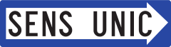Sens unic (sageata spre dreapta) G5, Indicator rutier | Semn de circulatie